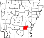 Map of Arkansas showing Lincoln County - Click on map for a greater detail.