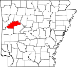 Map of Arkansas showing Logan County - Click on map for a greater detail.