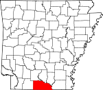 Map of Arkansas showing Union County - Click on map for a greater detail.