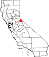 Map of California showing Alpine County - Click on map for a greater detail.
