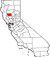 Map of California showing Glenn County - Click on map for a greater detail.