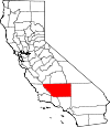 Map of California showing Kern County - Click on map for a greater detail.