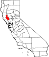 Map of California showing Lake County - Click on map for a greater detail.
