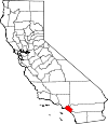 Map of California showing Orange County - Click on map for a greater detail.