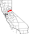 Map of California showing Placer County - Click on map for a greater detail.