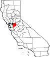 Map of California showing San Joaquin County - Click on map for a greater detail.