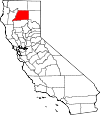 Map of California showing Shasta County - Click on map for a greater detail.