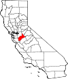 Map of California showing Stanislaus County - Click on map for a greater detail.