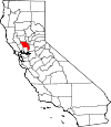 Map of California showing Yolo County - Click on map for a greater detail.