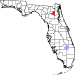 Map of Florida showing Bradford County - Click on map for a greater detail.