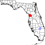 Map of Florida showing Citrus County - Click on map for a greater detail.