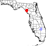 Map of Florida showing Dixie County - Click on map for a greater detail.