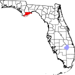 Map of Florida showing Franklin County - Click on map for a greater detail.