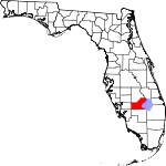 Map of Florida showing Glades County - Click on map for a greater detail.