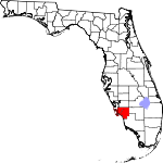 Map of Florida showing Lee County - Click on map for a greater detail.