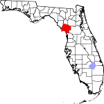 Map of Florida showing Levy County - Click on map for a greater detail.