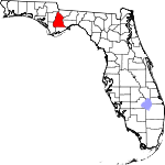Map of Florida showing Liberty County - Click on map for a greater detail.