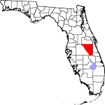Map of Florida showing Osceola County - Click on map for a greater detail.
