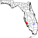 Map of Florida showing Sarasota County - Click on map for a greater detail.