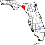 Map of Florida showing Taylor County - Click on map for a greater detail.