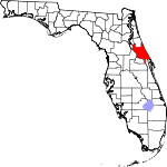 Map of Florida showing Volusia County - Click on map for a greater detail.