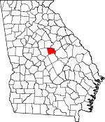 Map of Georgia showing Baldwin County - Click on map for a greater detail.