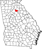 Map of Georgia showing Barrow County - Click on map for a greater detail.
