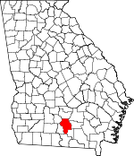 Map of Georgia showing Berrien County - Click on map for a greater detail.