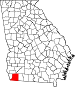 Map of Georgia showing Decatur County - Click on map for a greater detail.