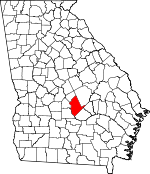 Map of Georgia showing Dodge County - Click on map for a greater detail.