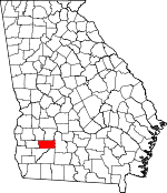 Map of Georgia showing Dougherty County - Click on map for a greater detail.