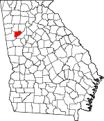 Map of Georgia showing Douglas County - Click on map for a greater detail.