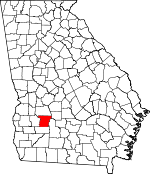 Map of Georgia showing Lee County - Click on map for a greater detail.