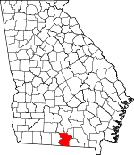 Map of Georgia showing Lowndes County - Click on map for a greater detail.