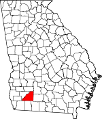 Map of Georgia showing Mitchell County - Click on map for a greater detail.