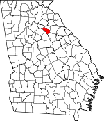 Map of Georgia showing Oconee County - Click on map for a greater detail.