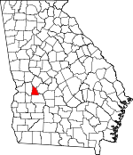 Map of Georgia showing Schley County - Click on map for a greater detail.