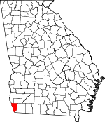 Map of Georgia showing Seminole County - Click on map for a greater detail.