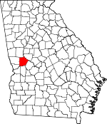 Map of Georgia showing Talbot County - Click on map for a greater detail.