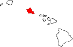 Map of Hawaii showing Honolulu County - Click on map for a greater detail.