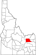 Map of Idaho showing Jefferson County - Click on map for a greater detail.
