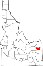 Map of Idaho showing Madison County - Click on map for a greater detail.