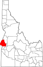 Map of Idaho showing Washington County - Click on map for a greater detail.