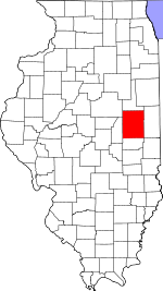 Map of Illinois showing Champaign County - Click on map for a greater detail.