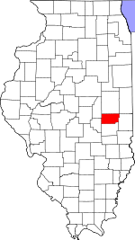 Map of Illinois showing Douglas County - Click on map for a greater detail.