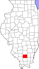 Map of Illinois showing Franklin County - Click on map for a greater detail.