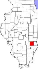Map of Illinois showing Jasper County - Click on map for a greater detail.