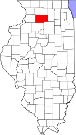 Map of Illinois showing Lee County - Click on map for a greater detail.