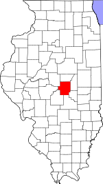 Map of Illinois showing Macon County - Click on map for a greater detail.