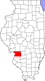 Map of Illinois showing Madison County - Click on map for a greater detail.